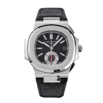 Patek Philippe Nautilus Chronograph 5980/1A-014 40.5mm Black Dial with Leather Strap – VIP Version