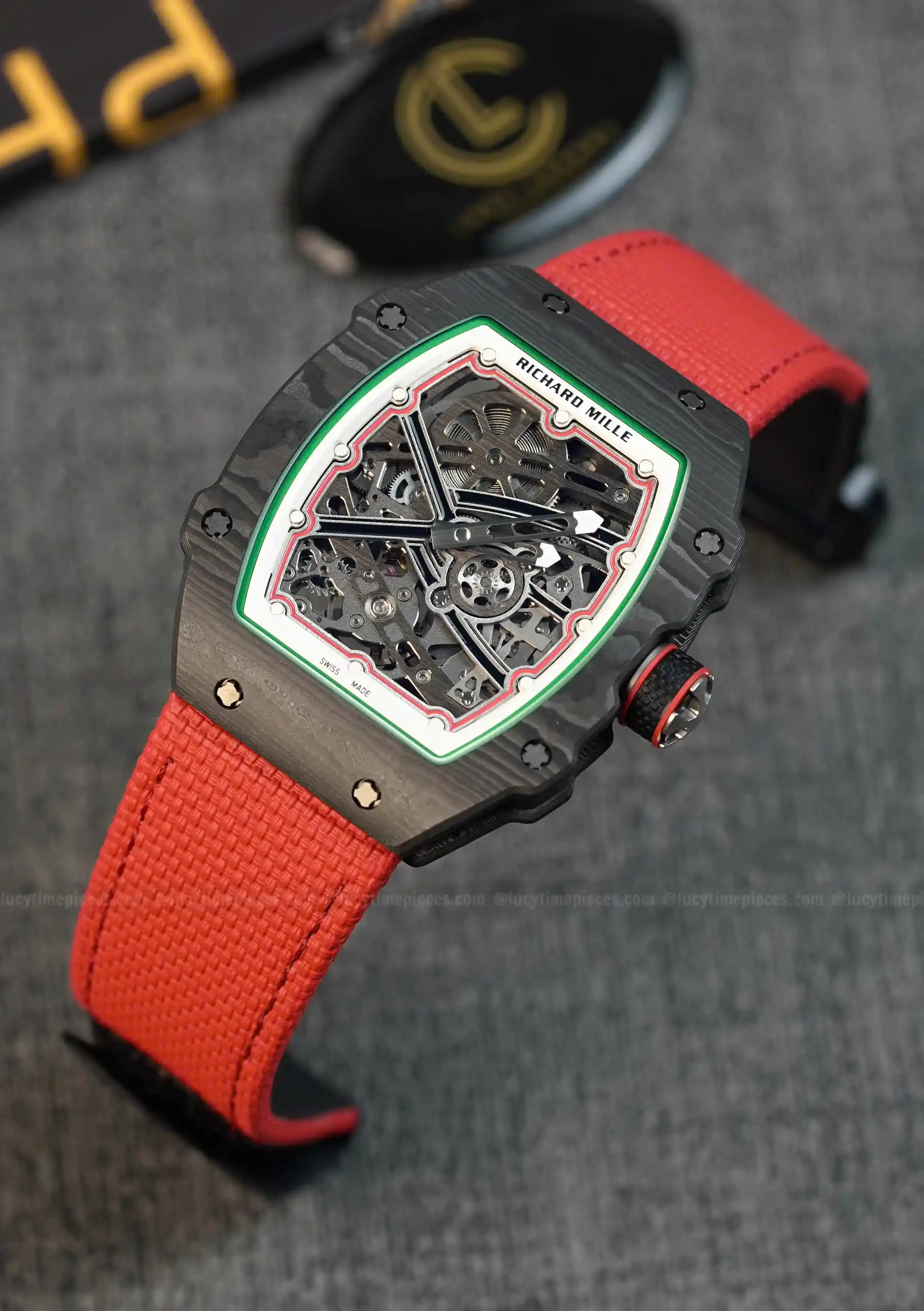 Richard Mille RM67-02 Italy Black Carbon TPT Italy Custom Modify – Handcrafted Version - 图片 3