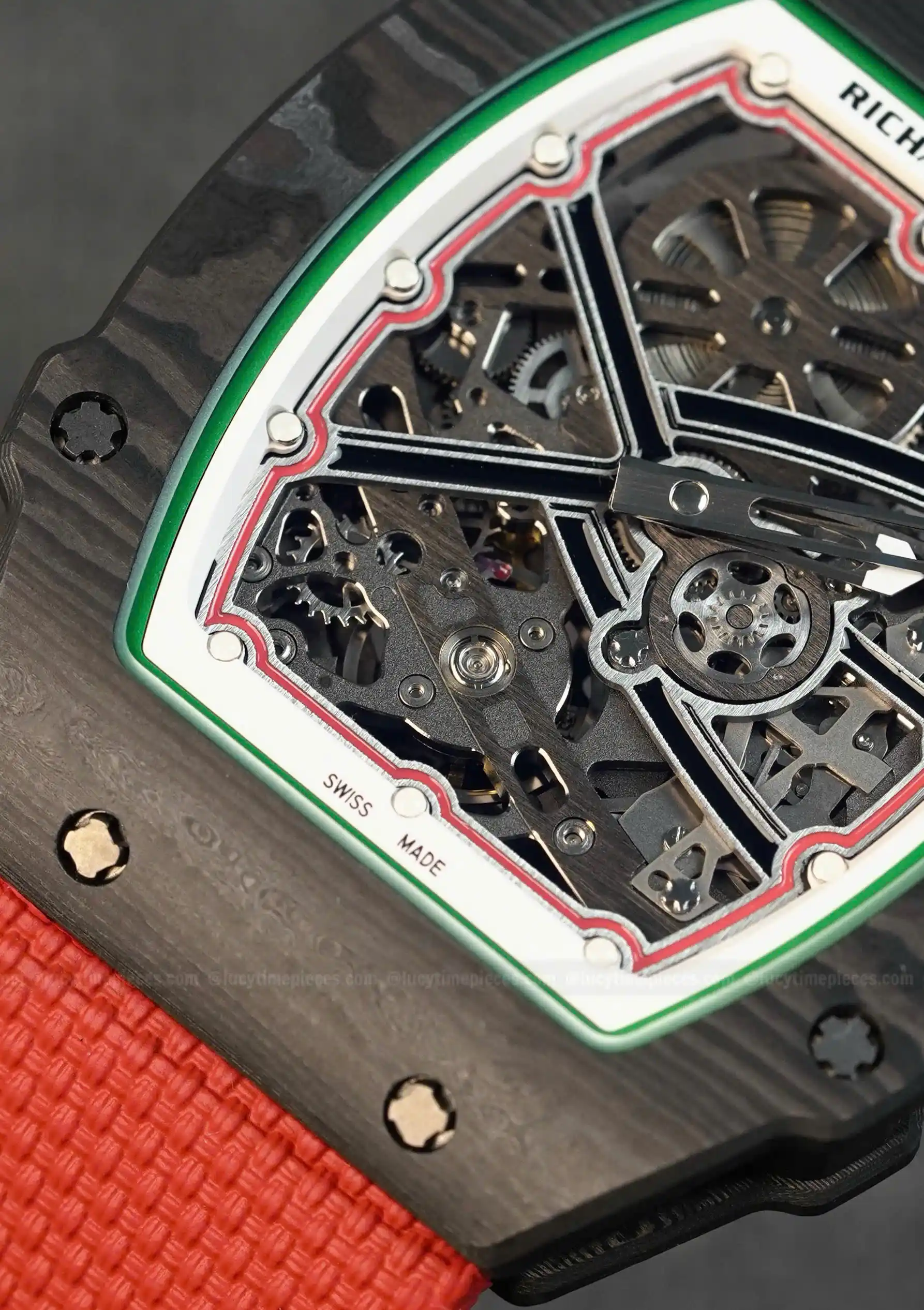 Richard Mille RM67-02 Italy Black Carbon TPT Italy Custom Modify – Handcrafted Version - 图片 8