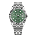 Rolex Datejust 41mm Sliver Green Motif Dial 126334 – VIP Version